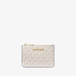 Michael Kors White and Gold Logo Wallet